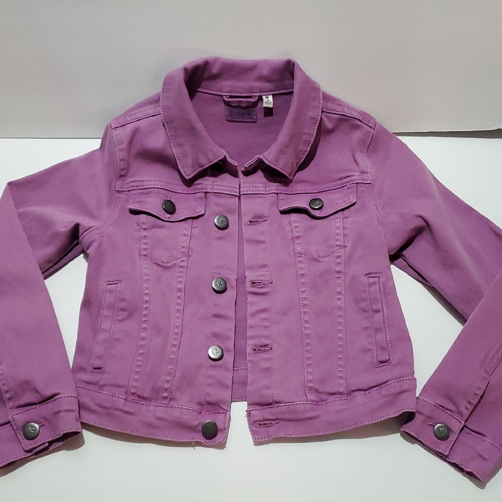 Girl's Jean Jacket Purple Size 10